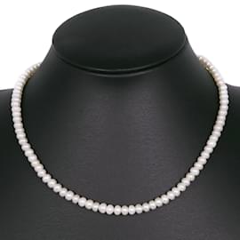 & Other Stories-Silver Pearl Necklace-White