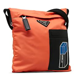 Prada-Tessuto Crossbody bag-Orange