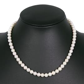 & Other Stories-Silver Pearl Necklace-White