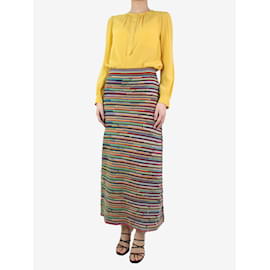 Chloé-Multicoloured wool and cashmere-blend midi skirt - size S-Multiple colors