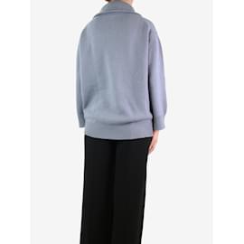 Autre Marque-Blue collared cashmere jumper - size S-Blue