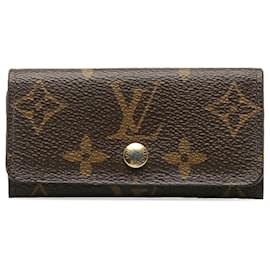 Louis Vuitton-Louis Vuitton Brown Monogram 4 key holder-Brown