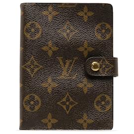 Louis Vuitton-Louis Vuitton Brown Monogram Agenda PM-Marron