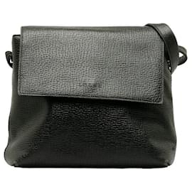 Loewe-Leather Shoulder Bag-Black