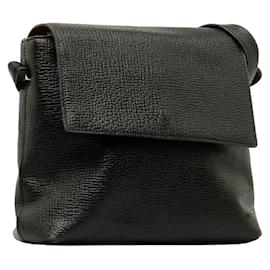 Loewe-Leather Shoulder Bag-Black