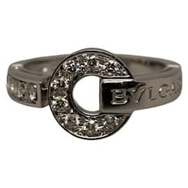 Bulgari-Bvlgari 18k Diamond Bvlgari Bvlgari Ring Metal Ring in Excellent condition-Silvery
