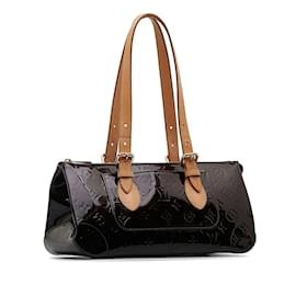Louis Vuitton-Louis Vuitton Monogram Vernis Rosewood Avenue Leather Shoulder Bag M93510 in Good condition-Purple