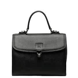 Burberry-Sac à main en cuir-Noir