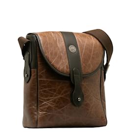 & Other Stories-Bolsa mensageiro de couro-Marrom