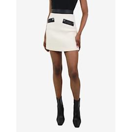 Maje-Cream tweed skirt - size UK 6-Cream