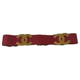 Chanel-Vintage red belt-Red