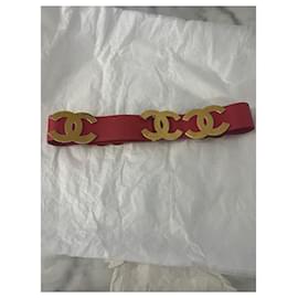 Chanel-Vintage red belt-Red