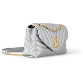 Louis Vuitton-LV New Wave chain bag silver-Silvery