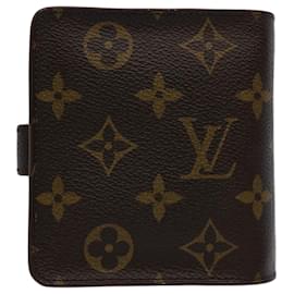 Louis Vuitton-LOUIS VUITTON Monogram Compact zip Wallet M61667 LV Auth 60039A-Monogram