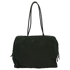 Prada-PRADA Shoulder Bag Nylon Khaki Auth 61034-Khaki