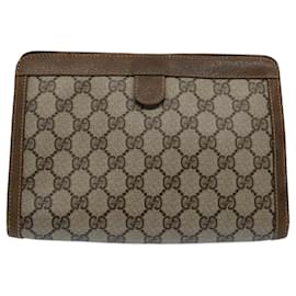 Gucci-Bolsa GUCCI GG Supreme Web Sherry Line Bege Vermelho Verde 89 01 032 auth 61455-Vermelho,Bege,Verde