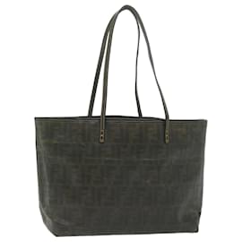 Fendi-FENDI Zucca Canvas Tragetasche Braun Auth ti1394-Braun