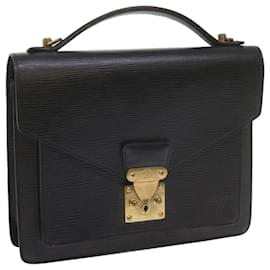 Louis Vuitton-Louis Vuitton Epi Monceau 28 Hand Bag Black M52122 LV Auth ep2519-Black