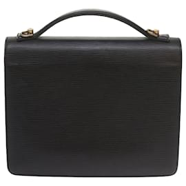 Louis Vuitton-Louis Vuitton Epi Monceau 28 Hand Bag Black M52122 LV Auth ep2519-Black