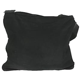 Prada-PRADA Shoulder Bag Nylon Black Auth bs10533-Black