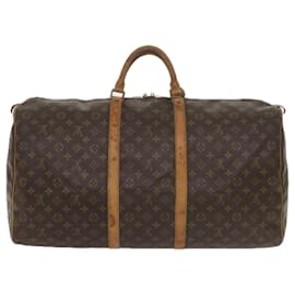 Louis Vuitton-Louis Vuitton Monogram Keepall 60 Sac Boston M41422 Auth LV 60990-Monogramme