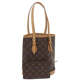 Louis Vuitton-LOUIS VUITTON Monogram Bucket PM Shoulder Bag M42238 LV Auth 60017A-Monogram