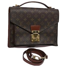 Louis Vuitton-Louis Vuitton Monogram Monceau 28 Hand Bag 2way M51185 LV Auth 60751-Monogram