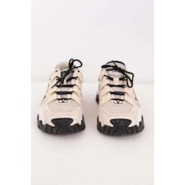 Valentino-Leather sneakers-Beige
