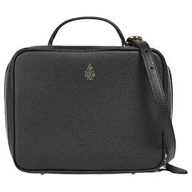 Autre Marque Laura Black Leather Handbag Black