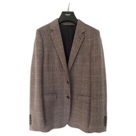 Céline Veste prince de galles Marron clair