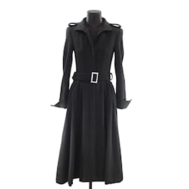 Saint Laurent-Wool coat-Black