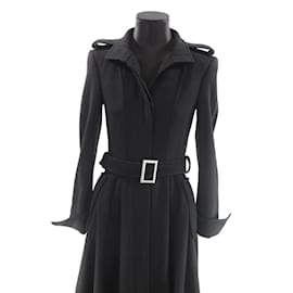 Saint Laurent-Wool coat-Black