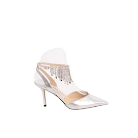 Jimmy Choo-Tacchi in pelle-Argento