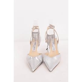 Jimmy Choo-Tacchi in pelle-Argento