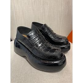 Loewe-LOEWE Mules y zuecos T.UE 38 Cuero-Negro