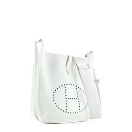 Hermès-HERMES  Handbags T.  leather-White