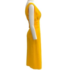 Autre Marque-Dolce & Gabbana Vestido Bustier Amarillo De Un Hombro-Amarillo