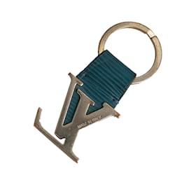 Louis Vuitton-Silberner Schlüsselanhänger mit Louis Vuitton LV-Initialen-Silber
