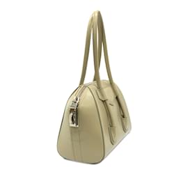 Givenchy-Beige Givenchy Mini Antigona Lock Handbag-Beige