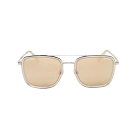 Chanel-Óculos de Sol Aviador Chanel Prateado-Prata