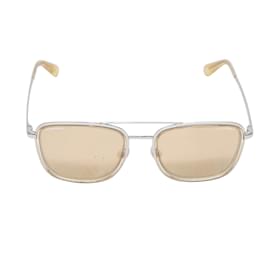 Chanel-Óculos de Sol Aviador Chanel Prateado-Prata