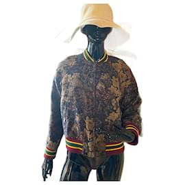 Sandro Bomber Jacket Floral Tapestry Polyester Multiple colors