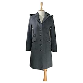 Pinko Mantel Grau Wollmischung Grau