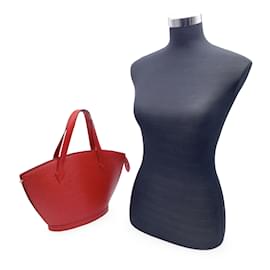 Louis Vuitton-Vintage Red Epi Leather Saint Jacques PM Bag-Black