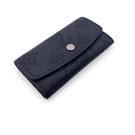 Louis Vuitton-Multicle de cuero Mahina negro 4 Estuche para llaves-Negro
