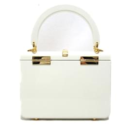Gucci-Acrylic Mini Sylvie 1969 handbag 589482-White