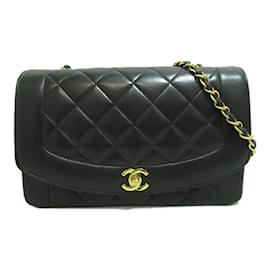 Chanel-Diana Flap Crossbody Bag A01165-Black