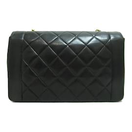 Chanel-Bolso bandolera Diana con solapa A01165-Negro