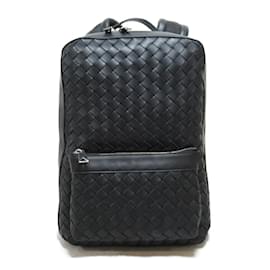 Bottega Veneta-Small Intrecciato Leather Backpack 710062V0E548803-Black