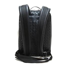 Bottega Veneta-Small Intrecciato Leather Backpack 710062V0E548803-Black